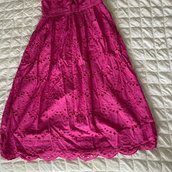 French Connection Eyelit Appelona Broderie embroidered one shoulder mini… - Picture 6 of 13